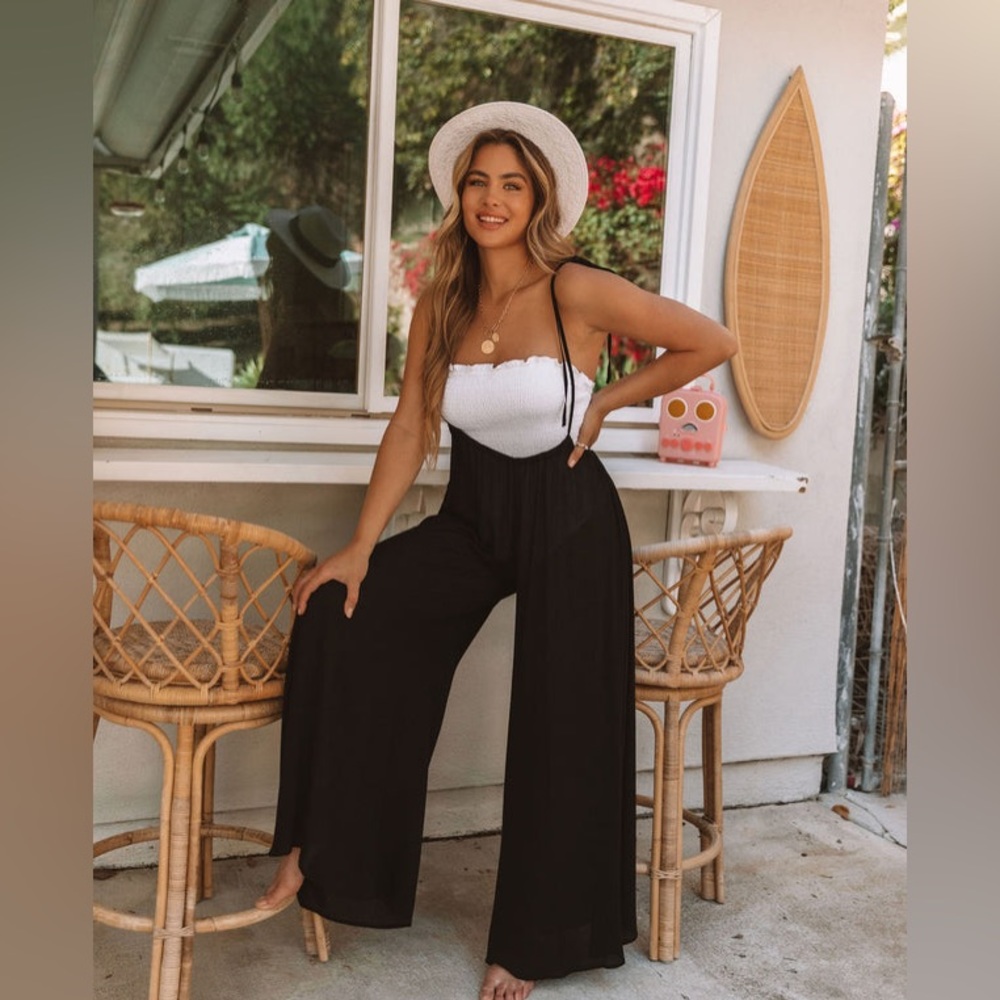 Madison Woven Tie Overalls
